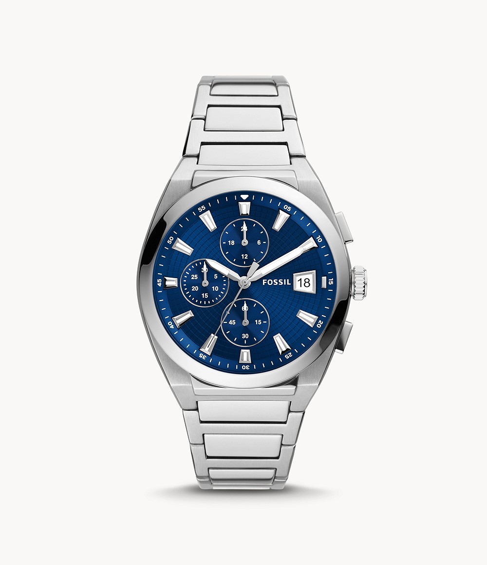 Fossil Men’s Everett Chronograph Blue Dial Watch FS5795